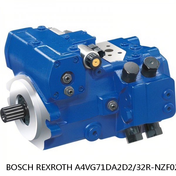 A4VG71DA2D2/32R-NZF02F001SQ BOSCH REXROTH A4VG Variable Displacement Pumps